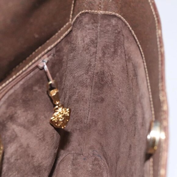 GUCCI Web Sherry Line Shoulder Bag Leather Brown Gold 001 01/13 0938 Auth 118015 - Picture 12 of 16